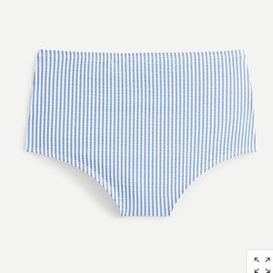 Jcrew High rise seersucker bikini bottom-medium